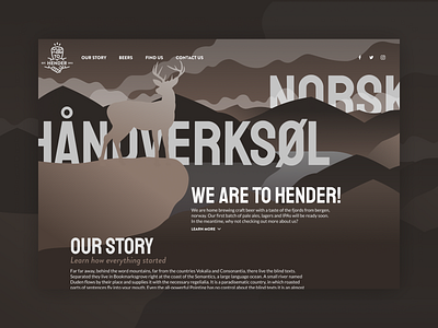 To Hender Website Design app brand brand identity design illustration interface mockup one page product product design ui ui design ux design web design website