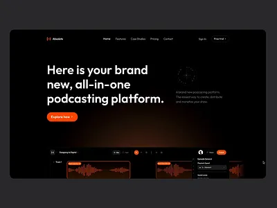 ✨ Live: Podcast Absolute Website animation app dashboard design framer landing page motion motion graphics podcast ui ux web app website