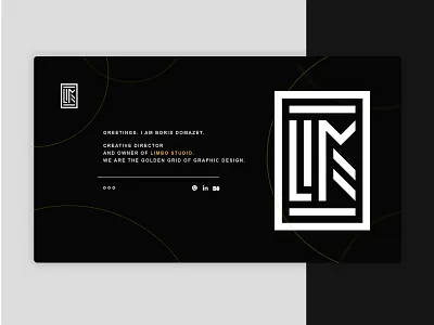 Limbo Studio brand design graphic graphic design landing page logo ui ux webdesign website website design