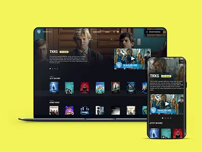 Warner Brothers Germany Website Facelift cinema entertainment games movie ui design webdesign website