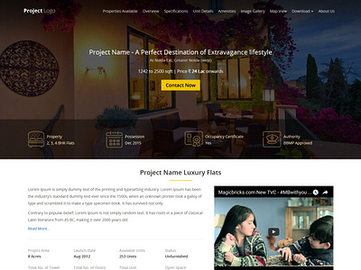 Microsite Template branding design illustration typography ui ux web website