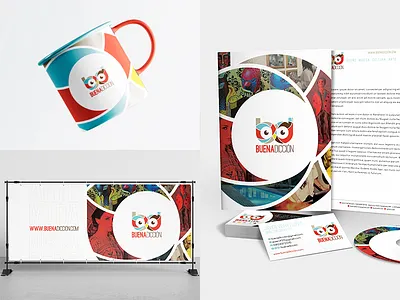 Buenadicción - Branding & Stationery branding creative logo identity identity design logo logo design modern stationery