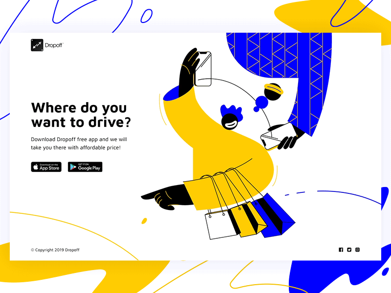 Ridesharing landing page animation animations carpool cars clean conversion conversion rate optimisation creative cro interactive landing page landingpage landingpagedesign light moving optimized ridesharing taxi ui webdesign