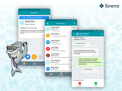 Sirena Mobile app app app design application brand identity branding design product design ui user experience user interface ux web