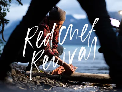 Red Chef Revival Logomark brush brush lettering brush script brushpen canada chef cuisine documentary food hand lettering handlettering indigenous logo logomark mini series
