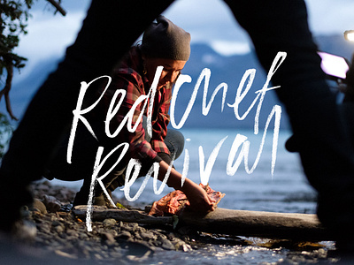 Red Chef Revival Logomark brush brush lettering brush script brushpen canada chef cuisine documentary food hand lettering handlettering indigenous logo logomark mini series
