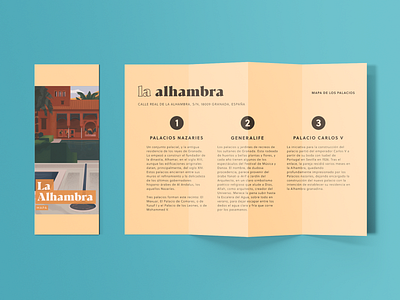 Mapa De La Alhambra branding design europe european granada illustration maps package design package mockup procreate spain tourism travel traveling vector visual identity