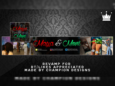 "Maya & Moni" Revamp art avi branding design header illustration logo pfp profile picture rebrand revamp snapchat social media social media art twitter website youtube youtube banner youtube channel youtuber