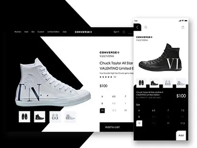 VALENTINO x CONVERSE collaboration design ecommerce fashion fashion design graphic shopping sketchapp ui ui design uidesign uiux uiuxdesign web web design web designer webdesign website website concept website design