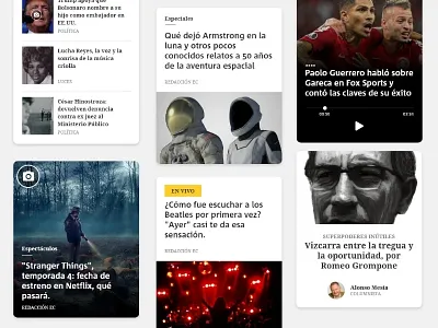 Newspaper components cards components design design system news ui