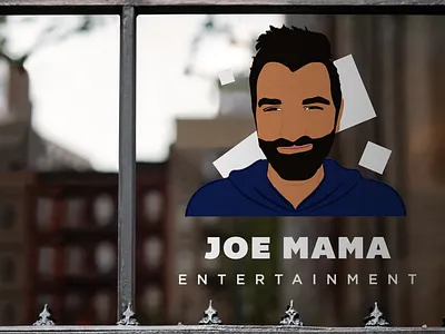 Joe Mama Entertainment Logo branding entertainment joe mama logo logodesign portrait