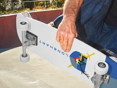 Lonehart Skate Deck branding logo logo design skate deck skateboard skateboarding