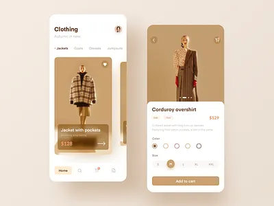 Women's fashion APP ui ux 品牌 应用 移动 设计