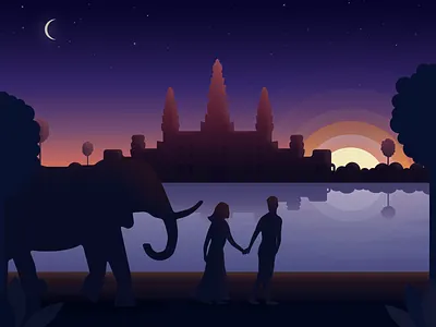 We on the trip color sketch