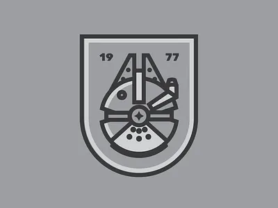 Star Wars Badge badge badge design design illustration patch design star wars typography vector