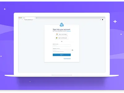 Sign in Page enterprise saas saas app sign in sign up signup