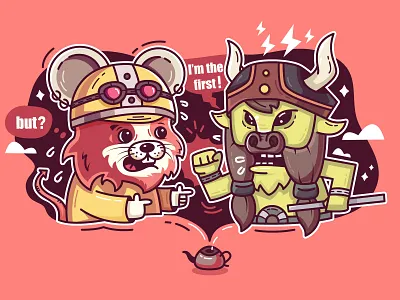 Who is the first？ animal bull mouse