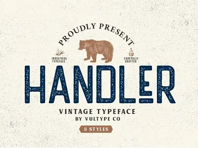 Handler Free Vintage Font design font font family free font free fonts freebie freebies typeface typefaces typogaphy typography
