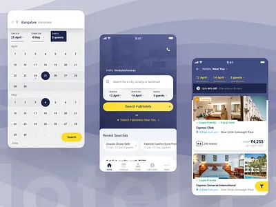 Hotel Booking UI Design adobe xd app app design design homepage hotel hotel booking hotel search interaction interaction design interface ios search ui ui ui design ui ux user experience user interface ux ux design