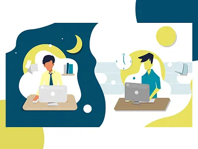 Simple Character Illustration design flat design graphic design vector