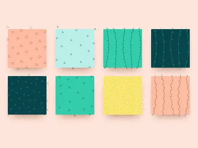 Cactus Patterns branding cactus color design green illustration minimal patterns pink simple sketch texture vector yellow