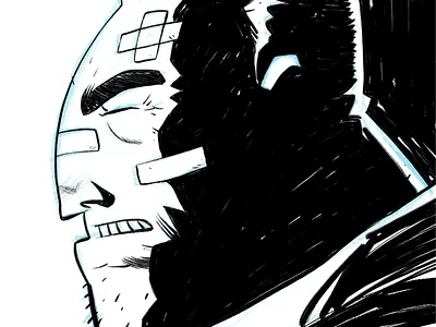 Marv (Sin City) 2019 affinity photo apple pencil art comics digital ink ipad pro