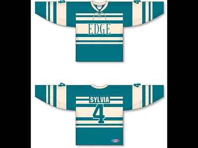 Long Island Edge Alternate Jersey Concept 4 beige concept cream design e edge hockey ice island jersey long long island sports teal