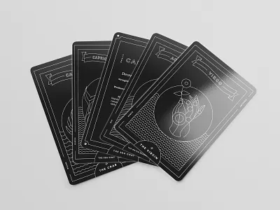 Zodiac Deck deck of cards illustration line art zodiac