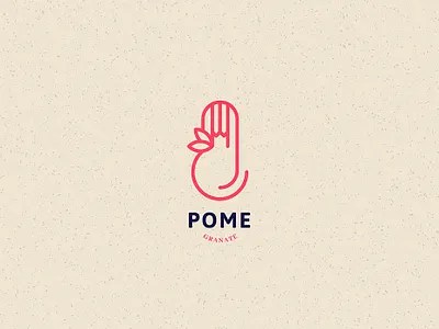 fruit logo // branding design flat fruit logo minimal type typography vector