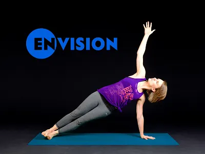 Envision app branding combination mark design fitness app healthcare illustration logo minimal vector wellness