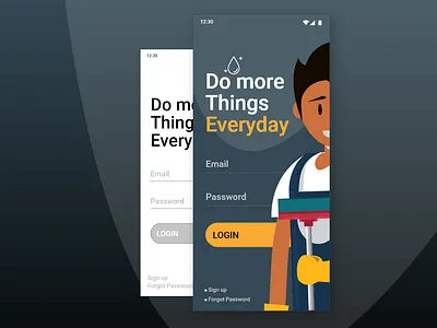 Sign Up Page 001 adobe app dailyui design illustration service ui ux vector xd