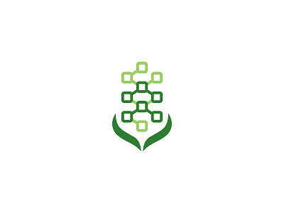 Daily Logo corn grow icon design leaf logo modern logo technology