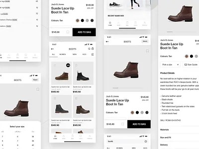 Fashion e-commerce app pt.2 app brand buy clean clothes clothes shop clothing design detail ecommerce fashion fashion app interface minimal search shop shopping ui ux web