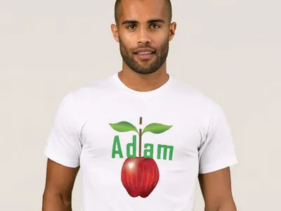 Adam-Ad I am T-Shirt branding design diamond illustration logo name type typography vector