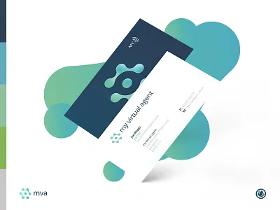 My Virtual Agent - Business Cards adobe adobe illustrator artificial intelligence brand brand design brand identity brand identity design brand mark branding business card business card design corporate identity design illustration illustrator logo logo design logodesigner logomark logomarks