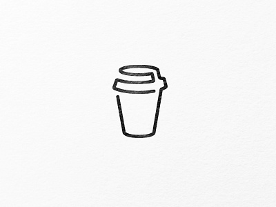 coffee cup out of one line. design freiburg logo logo design logodesign mationdesign minimalism minimalistic oneline simple