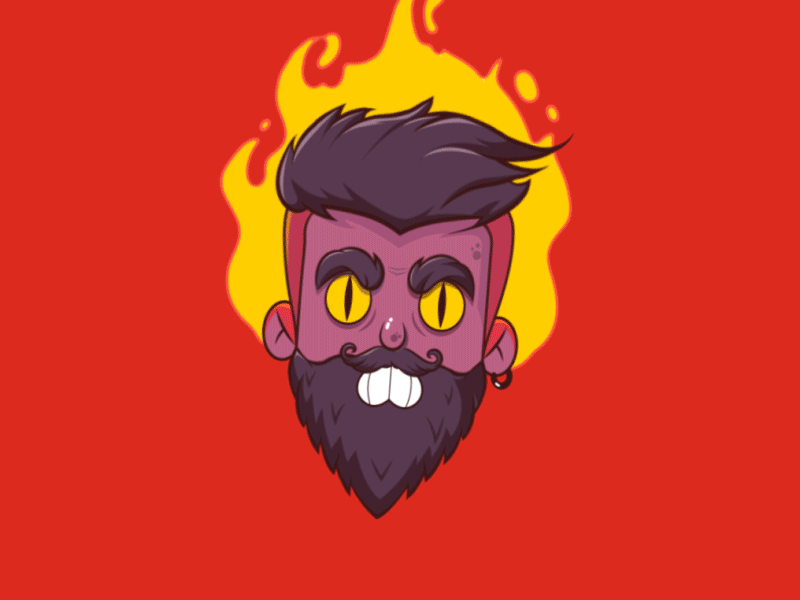 Borodach — sticker challenge (2) beardman character emoji sticker