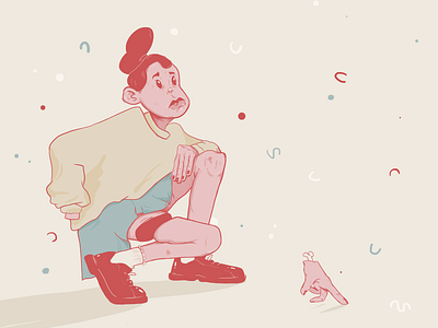 ? character characterdesign hand illustration pastels photoshop red yellow