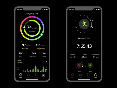 Tracer app design concept ui ux