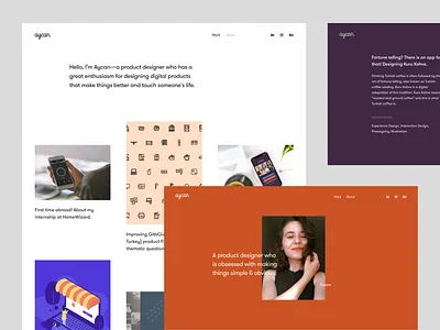 Personal Portfolio design flat icon illustration interface minimal portfolio portfolio design portfolio site simple simple clean interface typography ui