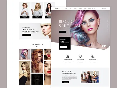 Ayesha - Hair Salon Template Home 03 ayesha barber beauty beauty salon business design fashion hair haircut illustration modern nail salon theme ui ux web webdesign website wordpress wordpress theme