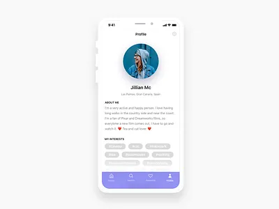 User Profile - Ume app appdesign challenge dailyui dailyuichallenge design end user enduser ios kiss mobile profile sketch ui userprofile ux