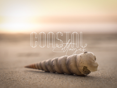 Coastal Cottages Logotype beach beach logo brand identity branding hospitality logo identity logo logotype ocean wordmark