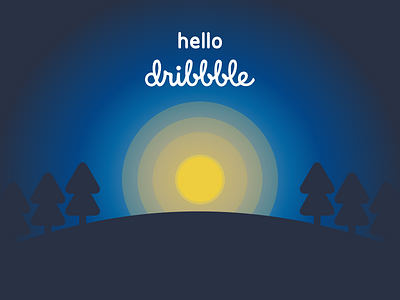 Full Moon design full moon illustration light moon moonlight night night sky sky sunset trees