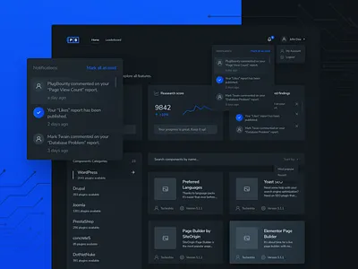 App dashboard | PlugBounty app application clean cleaning dark mode dark ui dashboard lknet modern plug bounty ui ux web design