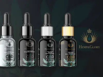 CBD Oil Tincture Design & Branding brand identity branding cannabis cbd cbd oil design design agency dropper graphic design hemp marijuana natural organic tincture
