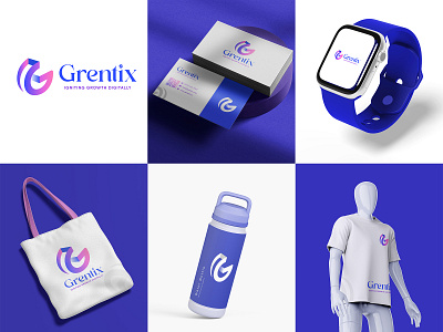 Grentix Logo Branding brand identity branding business card graphic design logo logo branding logo design minimal branding packaging design visual identity