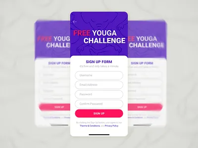 #DailyUi #100days 001 app design my first design for dailyui 001 ui ux web