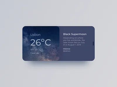 Weather Widget - Redesign from 2015 version 100 daily ui apple apple design concept daily 100 daily challange daily ui 001 design designer ui ui ux user interface ux weather weather app weather widget widget