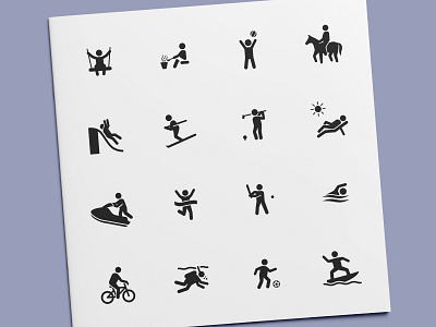 Sports & Activities Icons fun game games icon icon design icon set icons illustration play sport sports vector